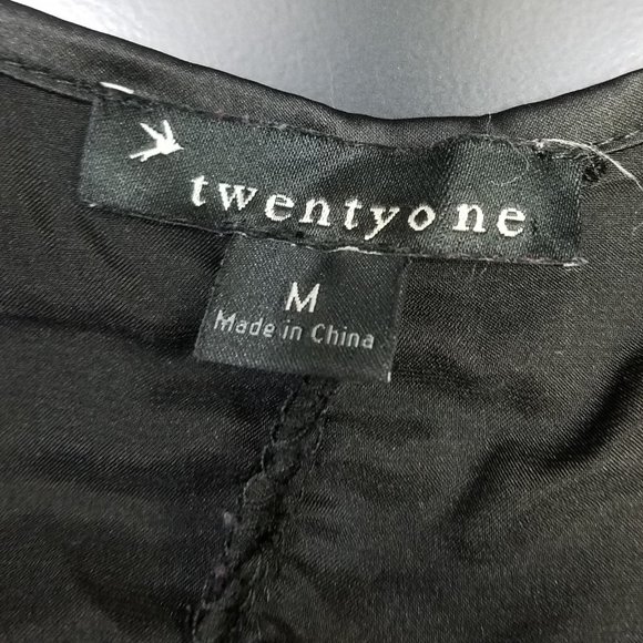 Forever 21 Women's Top Cropped Lace Black Medium - Picture 7 of 7